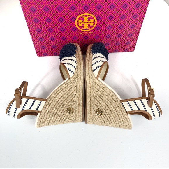 New Tory Burch Wedged Sandals Size 11 M (BA) - Picture 4 of 8